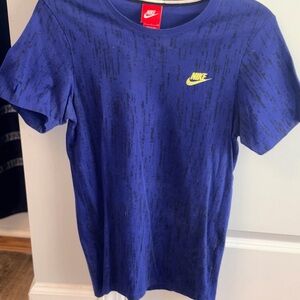 Nike Royal Blue Tee with Neon Logo